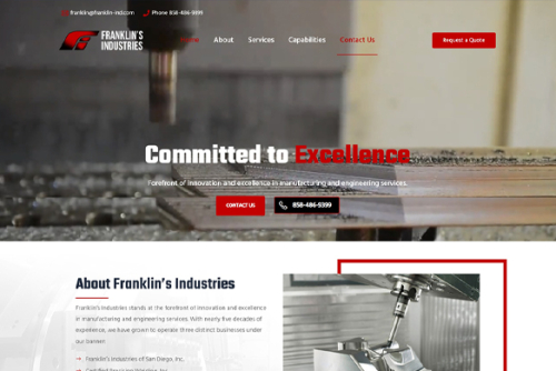 Manufacturing Website Design