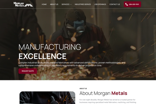 Manufacturing Website Design